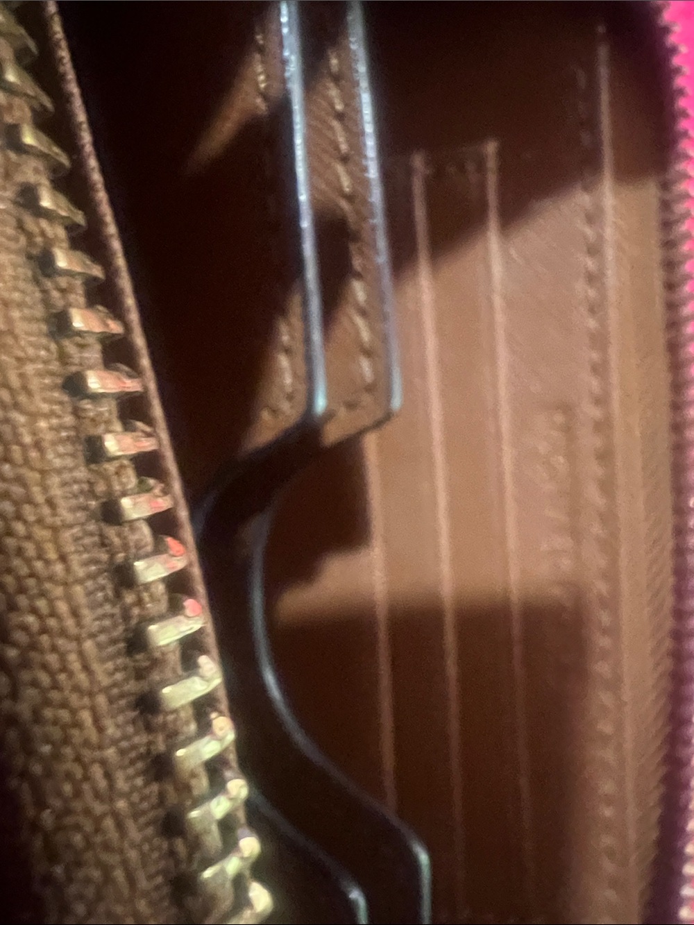 Michael Kors Tan Saffiano Zip Wallet with Gold Plate - Picture 2 of 11